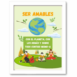 Cuadrito para practicar la lectura aprendiendo el valor de ser amables